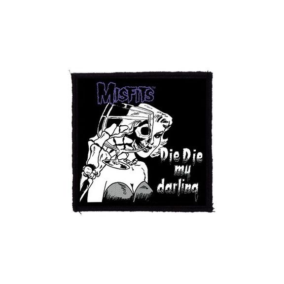 MISFITS: Die Die My Darling (9,5 cm x 9,5 cm) (felvarró) MISFITS: Die Die My Darling (9,5 cm x 9,5 cm) (felvarró)