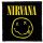 NIRVANA: Smiley (9,5 cm x 9,5 cm) (felvarró)