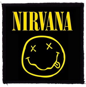 NIRVANA: Smiley (9,5 cm x 9,5 cm) (felvarró)
