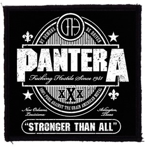 PANTERA: Stronger (9,5 cm x 9,5 cm) (felvarró)