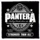 PANTERA: Stronger (9,5 cm x 9,5 cm) (felvarró)
