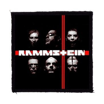 RAMMSTEIN: Du Hast (9,5 cm x 9,5 cm) (felvarró)