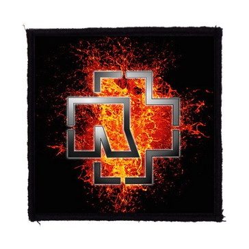 RAMMSTEIN: Lava (9,5 cm x 9,5 cm) (felvarró)
