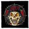 SLAYER: Skull (9,5 cm x 9,5 cm) (felvarró)