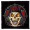 SLAYER: Skull (9,5 cm x 9,5 cm) (felvarró)