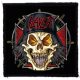 SLAYER: Skull (9,5 cm x 9,5 cm) (felvarró)