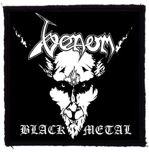 VENOM: Black Metal (9,5 cm x 9,5 cm) (felvarró)