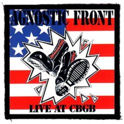 AGNOSTIC FRONT: Live At CBGB (9,5 cm x 9,5 cm) (felvarró)