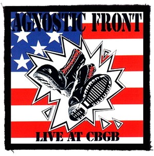 AGNOSTIC FRONT: Live At CBGB (9,5 cm x 9,5 cm) (felvarró)