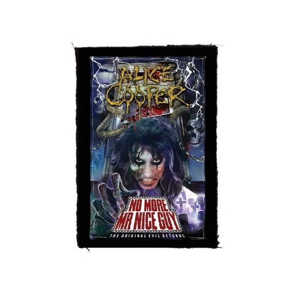 ALICE COOPER: No More (6,5 cm x 9,5 cm) (felvarró) ALICE COOPER: No More (6,5 cm x 9,5 cm) (felvarró)
