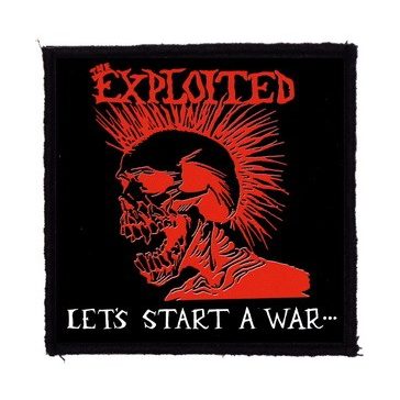   EXPLOITED: Let's Start A War (9,5 cm x 9,5 cm) (felvarró)