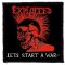 EXPLOITED: Let's Start A War (9,5 cm x 9,5 cm) (felvarró)