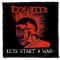 EXPLOITED: Let's Start A War (9,5 cm x 9,5 cm) (felvarró)