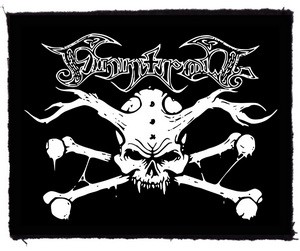 FINNTROLL: Skull logo (9,5 cm x 7,5 cm) (felvarró)