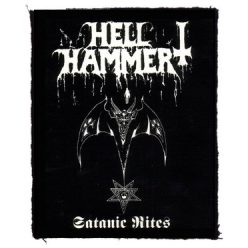 HELLHAMMER: Satanic Rites (7,5 cm x 9,5 cm) (felvarró)