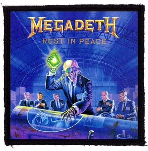 MEGADETH: Rust In Peace (9,5 cm x 9,5 cm) (felvarró)