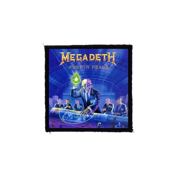 MEGADETH: Rust In Peace (9,5 cm x 9,5 cm) (felvarró) MEGADETH: Rust In Peace (9,5 cm x 9,5 cm) (felvarró)