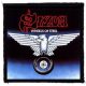 SAXON: Wheels Of Steel (9,5 cm x 9,5 cm) (felvarró)