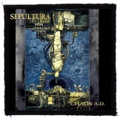 SEPULTURA: Chaos AD (9,5 cm x 9,5 cm) (felvarró)