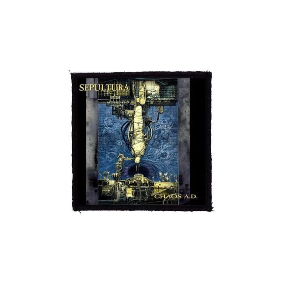 SEPULTURA: Chaos AD (9,5 cm x 9,5 cm) (felvarró) SEPULTURA: Chaos AD (9,5 cm x 9,5 cm) (felvarró)
