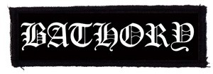 BATHORY: Logo (11 cm x 3 cm) (felvarró)