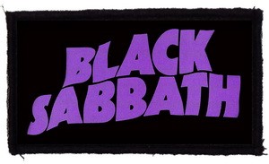 BLACK SABBATH: Logo (9,5 cm x 4,5 cm) (felvarró)