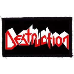 DESTRUCTION: Logo (9,5 cm x 4,5 cm) (felvarró)