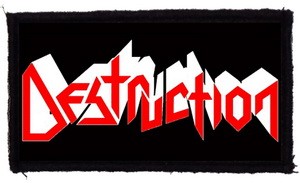 DESTRUCTION: Logo (9,5 cm x 4,5 cm) (felvarró)