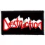 DESTRUCTION: Logo (9,5 cm x 4,5 cm) (felvarró)