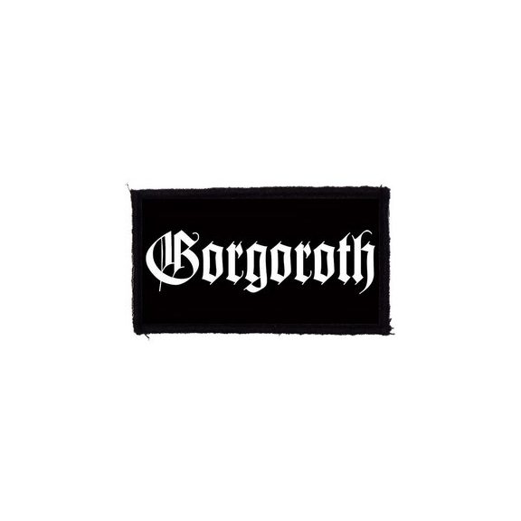 GORGOROTH: Logo (9,5 cm x 4,5 cm) (felvarró) GORGOROTH: Logo (9,5 cm x 4,5 cm) (felvarró)