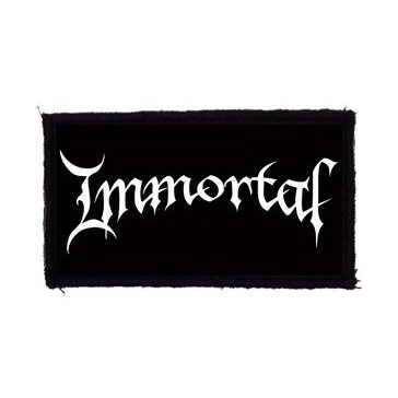 IMMORTAL: Logo (9,5 cm x 4,5 cm) (felvarró)