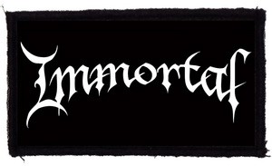 IMMORTAL: Logo (9,5 cm x 4,5 cm) (felvarró)