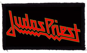 JUDAS PRIEST: Logo (9,5 cm x 4,5 cm) (felvarró)