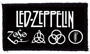 LED ZEPPELIN: Logo (9,5 cm x 4,5 cm) (felvarró)