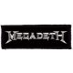 MEGADETH: Logo (12,5 cm x 4 cm) (felvarró)