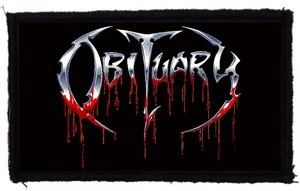 OBITUARY: Logo (9,5 cm x 5,5 cm) (felvarró)