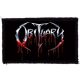 OBITUARY: Logo (9,5 cm x 5,5 cm) (felvarró)