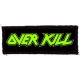 OVERKILL: Logo (9,5 cm x 3,5 cm) (felvarró)