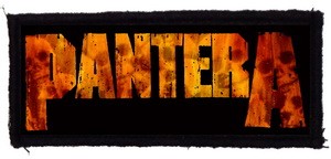 PANTERA: Logo (9,5 cm x 4 cm) (felvarró)
