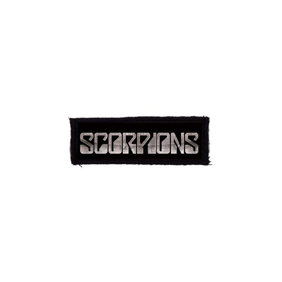 SCORPIONS: Logo (9,5 cm x 3,5 cm) (felvarró) SCORPIONS: Logo (9,5 cm x 3,5 cm) (felvarró)
