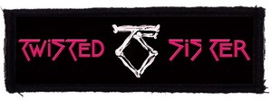 TWISTED SISTER: Logo (12 cm x 3,5 cm) (felvarró)