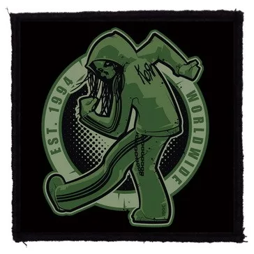 KORN: Zombie (9,5 cm x 9,5 cm) (felvarró)
