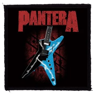 PANTERA: Dime Guitar (9,5 cm x 9,5 cm) (felvarró)
