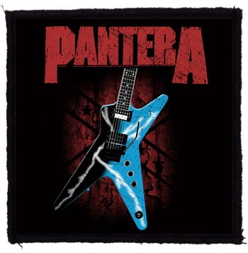 PANTERA: Dime Guitar (9,5 cm x 9,5 cm) (felvarró)
