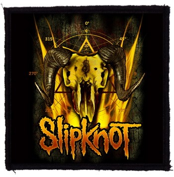 SLIPKNOT: Goat Skull (9,5 cm x 9,5 cm) (felvarró)