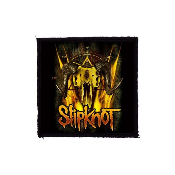 SLIPKNOT: Goat Skull (9,5 cm x 9,5 cm) (felvarró) SLIPKNOT: Goat Skull (9,5 cm x 9,5 cm) (felvarró)
