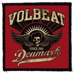 VOLBEAT: Denmark (9,5 cm x 9,5 cm) (felvarró)