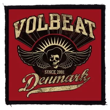 VOLBEAT: Denmark (9,5 cm x 9,5 cm) (felvarró)