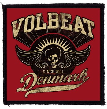 VOLBEAT: Denmark (9,5 cm x 9,5 cm) (felvarró)
