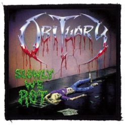 OBITUARY: Slowly (9,5 cm x 9,5 cm) (329) (felvarró)